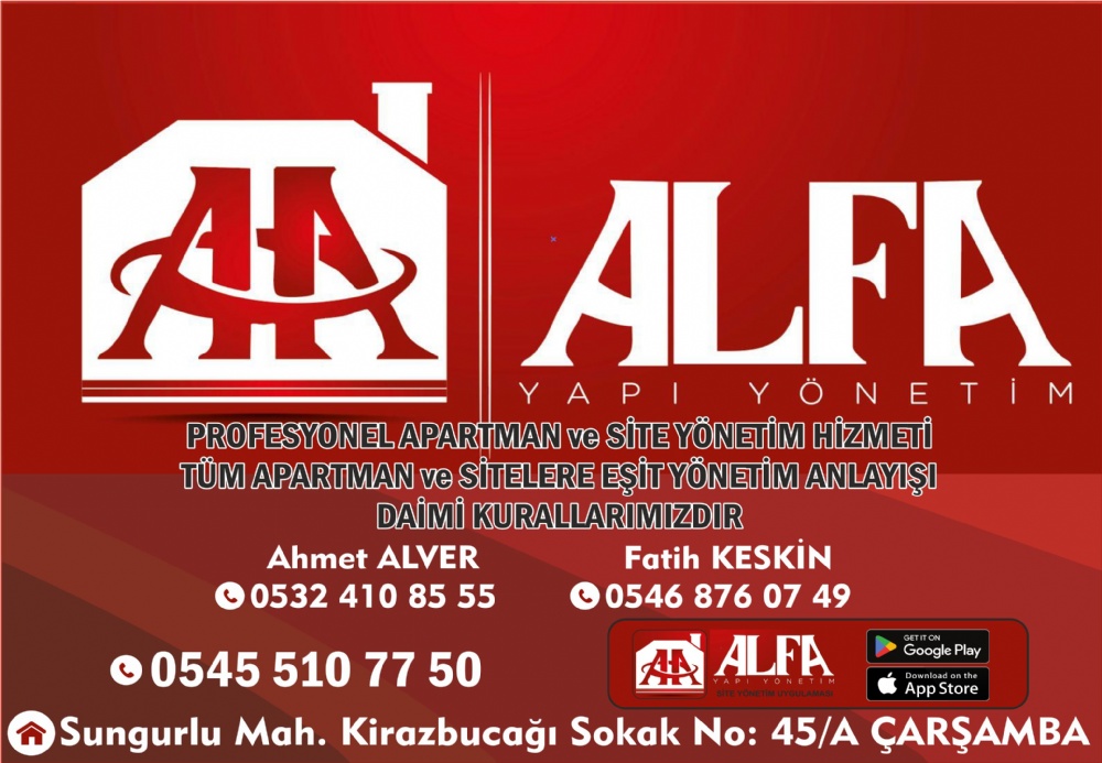 ALFA YAPI YÖNETİM ÇARŞAMBA