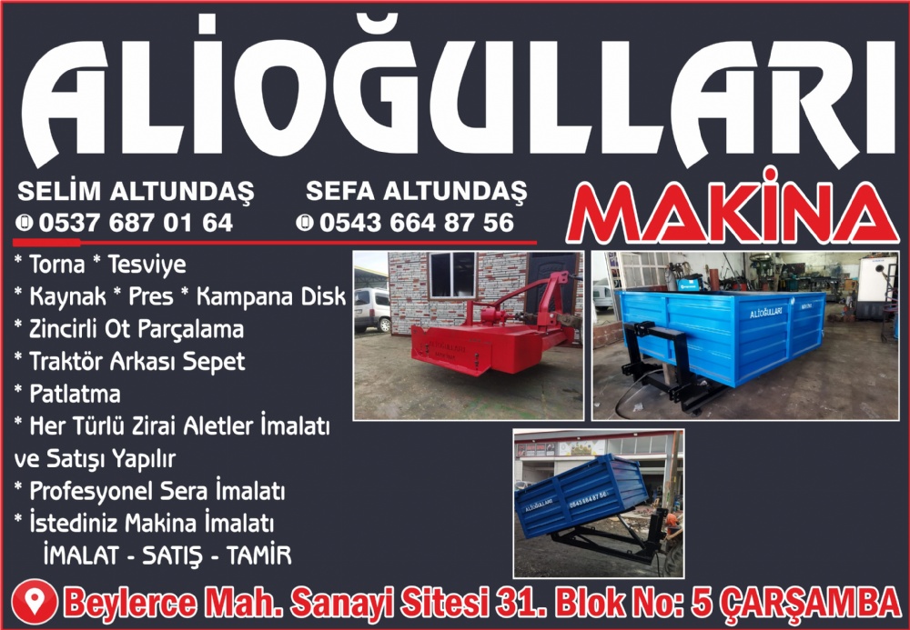 ALİOĞULLARI MAKİNA ÇARŞAMBA