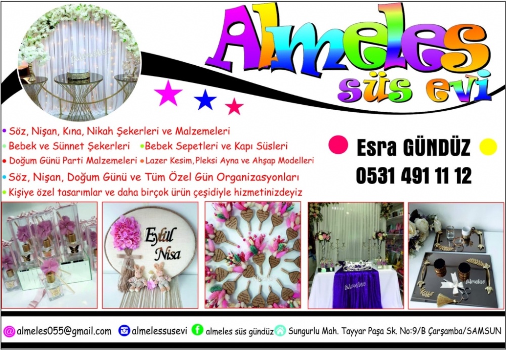 ALMELES SÜS EVİ ÇARŞAMBA