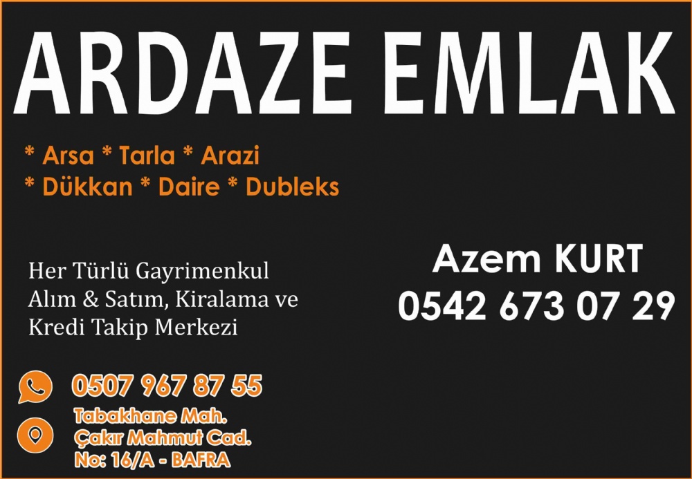 ARDAZE EMLAK BAFRA